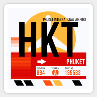 Phuket (HKT) Airport // Sunset Baggage Tag Sticker